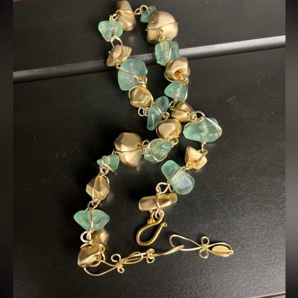 Vtg Signed ABRA Couture Chunky Statement Necklace